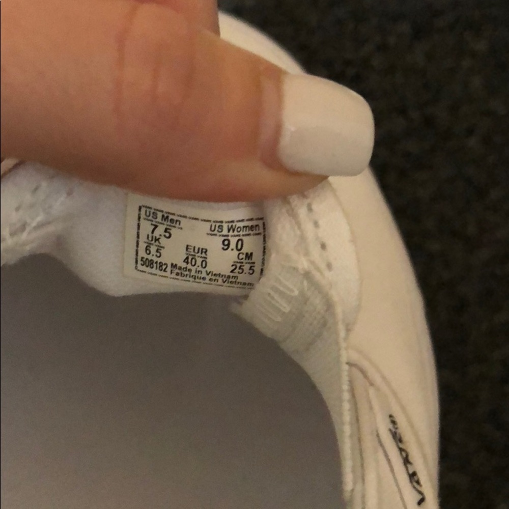 Brand new wrong size white vans :)